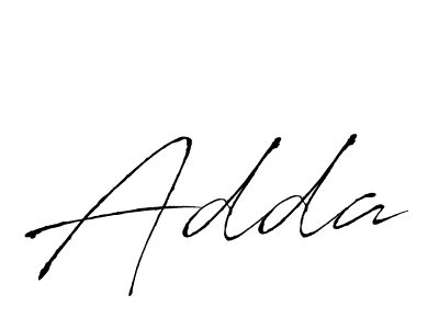 Design your own signature with our free online signature maker. With this signature software, you can create a handwritten (Antro_Vectra) signature for name Adda. Adda signature style 6 images and pictures png