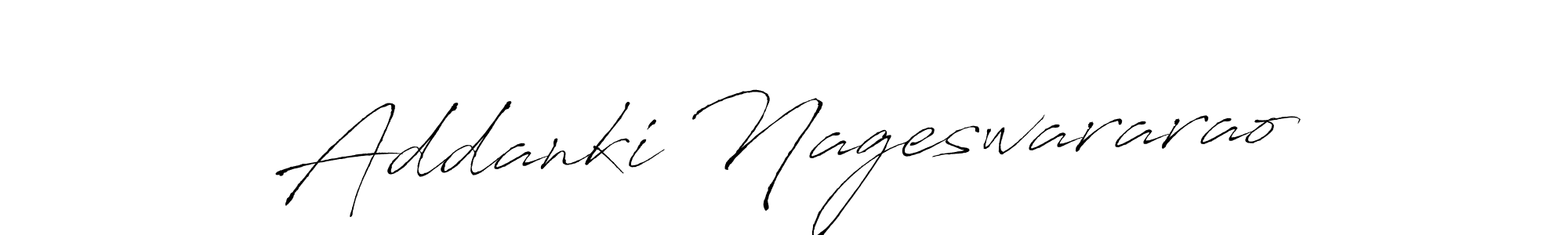 Create a beautiful signature design for name Addanki Nageswararao. With this signature (Antro_Vectra) fonts, you can make a handwritten signature for free. Addanki Nageswararao signature style 6 images and pictures png