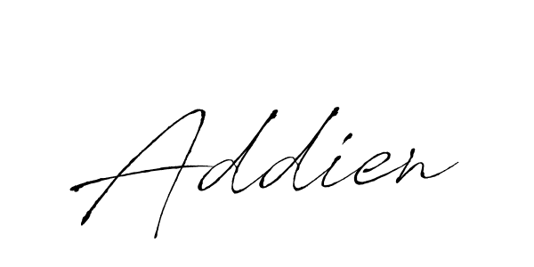 How to make Addien name signature. Use Antro_Vectra style for creating short signs online. This is the latest handwritten sign. Addien signature style 6 images and pictures png