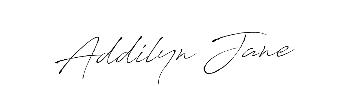 Addilyn Jane stylish signature style. Best Handwritten Sign (Antro_Vectra) for my name. Handwritten Signature Collection Ideas for my name Addilyn Jane. Addilyn Jane signature style 6 images and pictures png