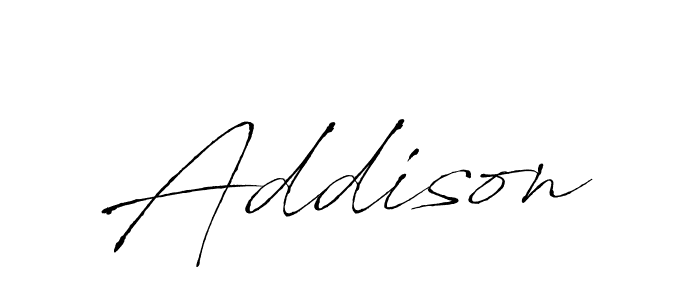 Make a beautiful signature design for name Addison. With this signature (Antro_Vectra) style, you can create a handwritten signature for free. Addison signature style 6 images and pictures png