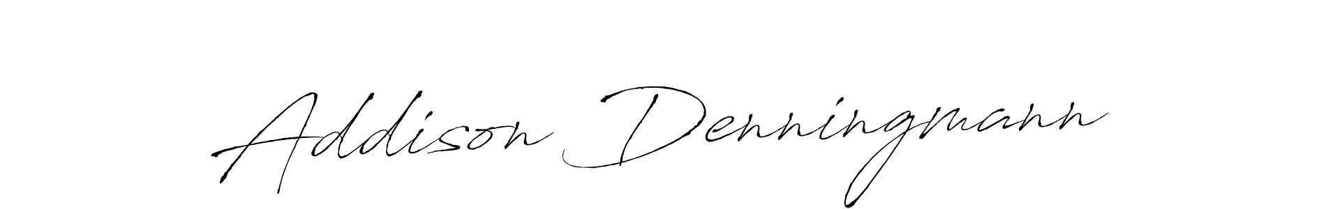 It looks lik you need a new signature style for name Addison Denningmann. Design unique handwritten (Antro_Vectra) signature with our free signature maker in just a few clicks. Addison Denningmann signature style 6 images and pictures png