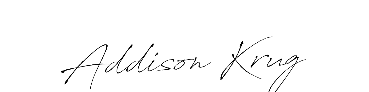 It looks lik you need a new signature style for name Addison Krug. Design unique handwritten (Antro_Vectra) signature with our free signature maker in just a few clicks. Addison Krug signature style 6 images and pictures png
