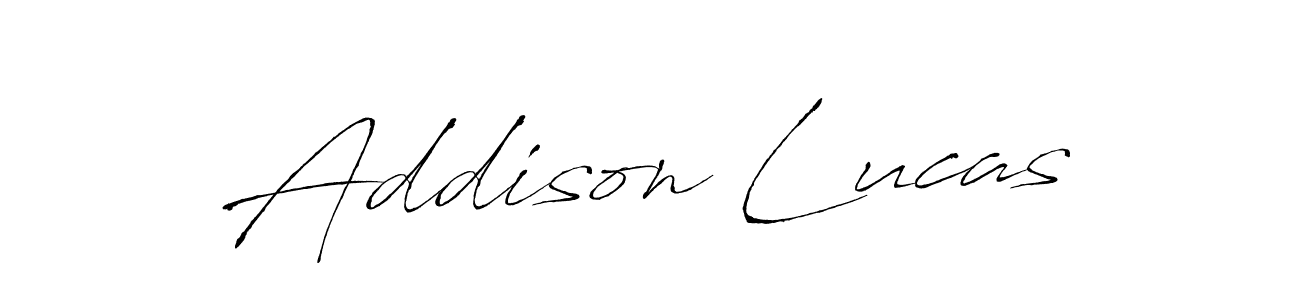 Addison Lucas stylish signature style. Best Handwritten Sign (Antro_Vectra) for my name. Handwritten Signature Collection Ideas for my name Addison Lucas. Addison Lucas signature style 6 images and pictures png