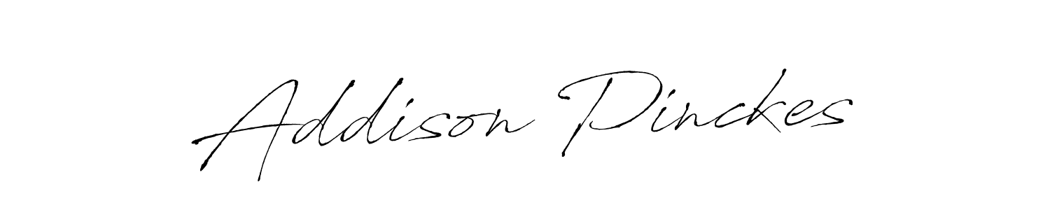 Create a beautiful signature design for name Addison Pinckes. With this signature (Antro_Vectra) fonts, you can make a handwritten signature for free. Addison Pinckes signature style 6 images and pictures png