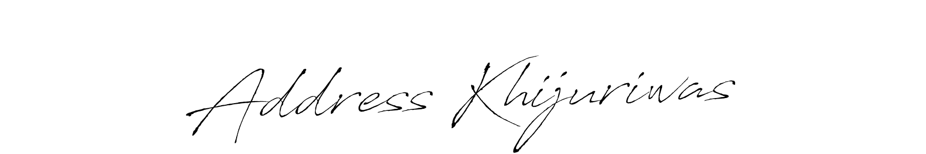 This is the best signature style for the Address Khijuriwas name. Also you like these signature font (Antro_Vectra). Mix name signature. Address Khijuriwas signature style 6 images and pictures png