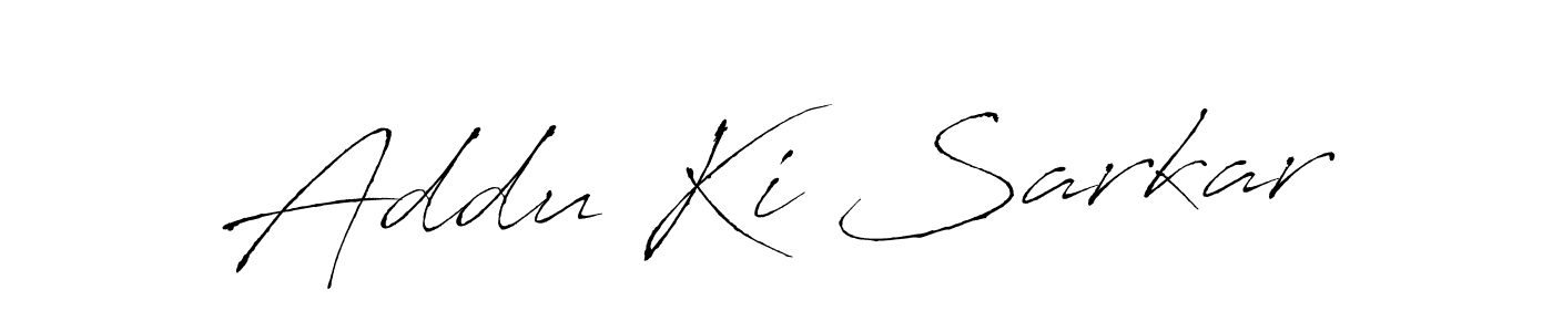 How to make Addu Ki Sarkar name signature. Use Antro_Vectra style for creating short signs online. This is the latest handwritten sign. Addu Ki Sarkar signature style 6 images and pictures png
