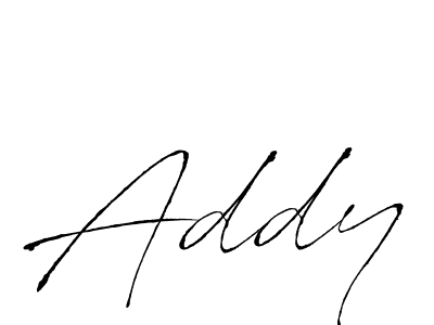 Design your own signature with our free online signature maker. With this signature software, you can create a handwritten (Antro_Vectra) signature for name Addy. Addy signature style 6 images and pictures png