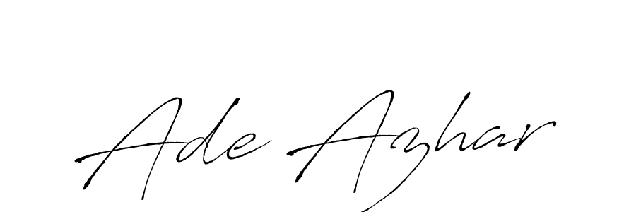 Make a beautiful signature design for name Ade Azhar. Use this online signature maker to create a handwritten signature for free. Ade Azhar signature style 6 images and pictures png