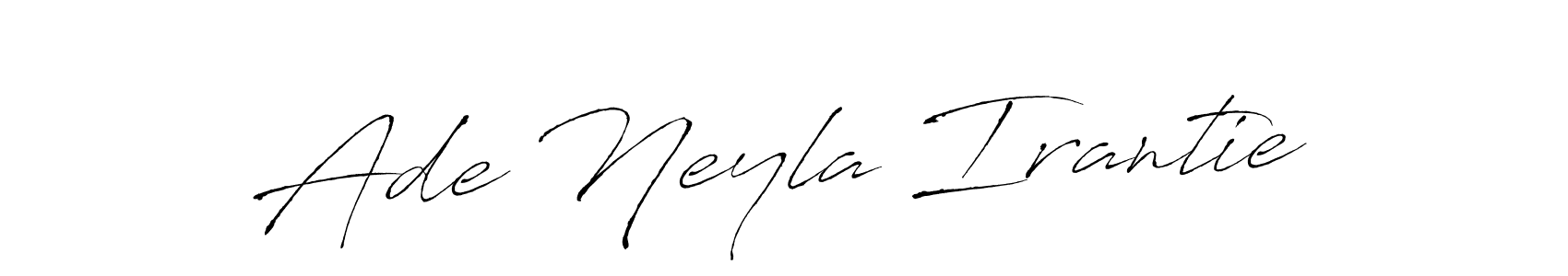 How to make Ade Neyla Irantie signature? Antro_Vectra is a professional autograph style. Create handwritten signature for Ade Neyla Irantie name. Ade Neyla Irantie signature style 6 images and pictures png