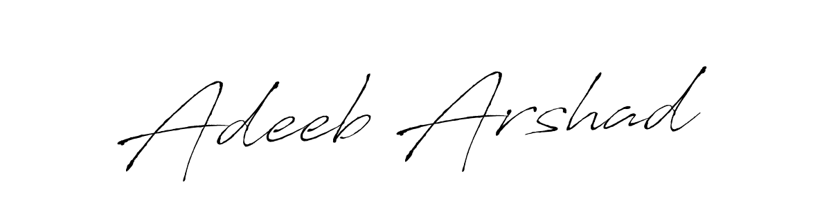 Create a beautiful signature design for name Adeeb Arshad. With this signature (Antro_Vectra) fonts, you can make a handwritten signature for free. Adeeb Arshad signature style 6 images and pictures png