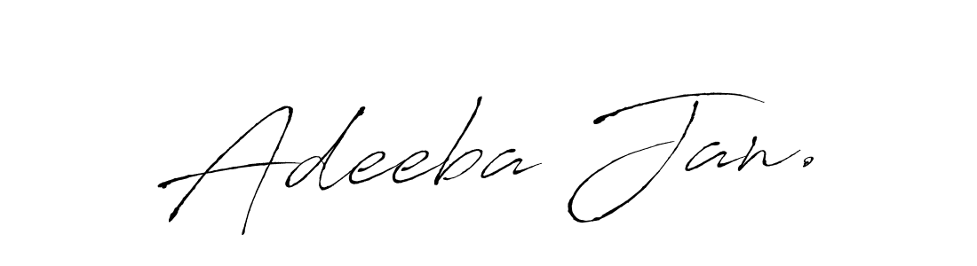 Design your own signature with our free online signature maker. With this signature software, you can create a handwritten (Antro_Vectra) signature for name Adeeba Jan.. Adeeba Jan. signature style 6 images and pictures png