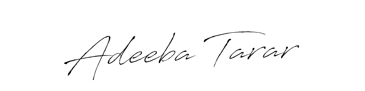 How to make Adeeba Tarar signature? Antro_Vectra is a professional autograph style. Create handwritten signature for Adeeba Tarar name. Adeeba Tarar signature style 6 images and pictures png