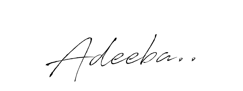 You can use this online signature creator to create a handwritten signature for the name Adeeba... This is the best online autograph maker. Adeeba.. signature style 6 images and pictures png