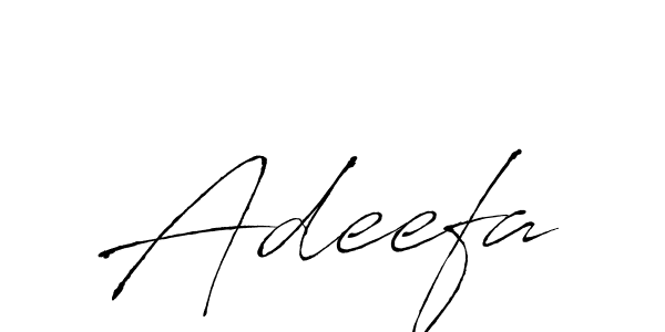 Make a beautiful signature design for name Adeefa. With this signature (Antro_Vectra) style, you can create a handwritten signature for free. Adeefa signature style 6 images and pictures png