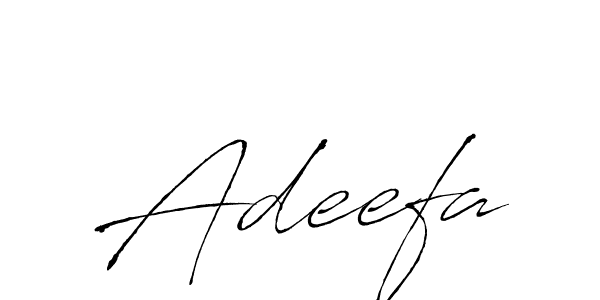 Make a beautiful signature design for name Adeefa. With this signature (Antro_Vectra) style, you can create a handwritten signature for free. Adeefa signature style 6 images and pictures png