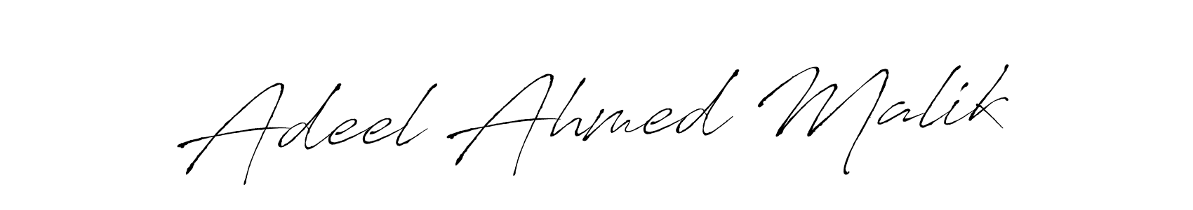 Adeel Ahmed Malik stylish signature style. Best Handwritten Sign (Antro_Vectra) for my name. Handwritten Signature Collection Ideas for my name Adeel Ahmed Malik. Adeel Ahmed Malik signature style 6 images and pictures png