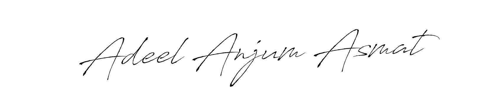 Design your own signature with our free online signature maker. With this signature software, you can create a handwritten (Antro_Vectra) signature for name Adeel Anjum Asmat. Adeel Anjum Asmat signature style 6 images and pictures png