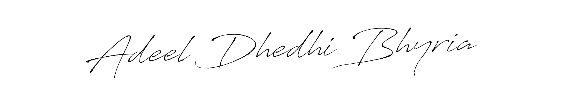 Antro_Vectra is a professional signature style that is perfect for those who want to add a touch of class to their signature. It is also a great choice for those who want to make their signature more unique. Get Adeel Dhedhi Bhyria name to fancy signature for free. Adeel Dhedhi Bhyria signature style 6 images and pictures png