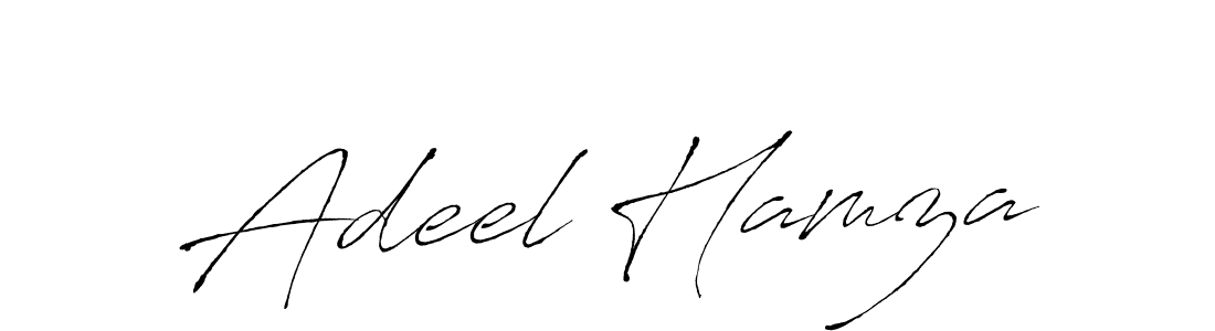 Design your own signature with our free online signature maker. With this signature software, you can create a handwritten (Antro_Vectra) signature for name Adeel Hamza. Adeel Hamza signature style 6 images and pictures png