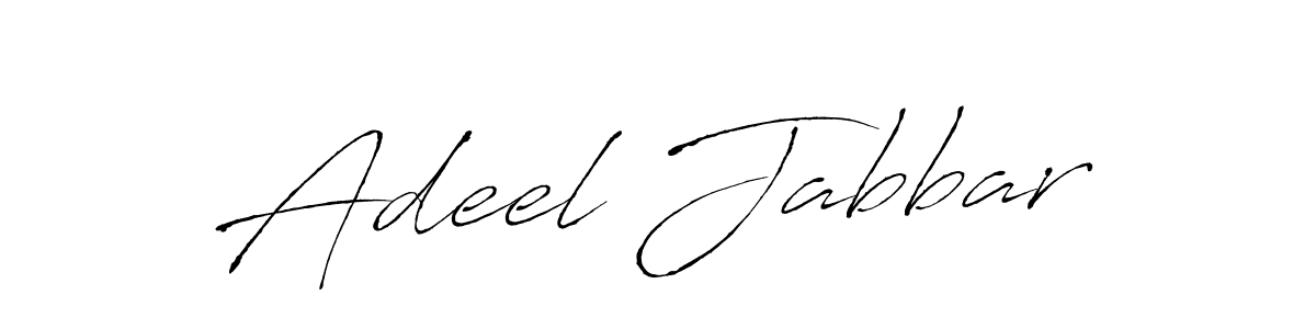 Create a beautiful signature design for name Adeel Jabbar. With this signature (Antro_Vectra) fonts, you can make a handwritten signature for free. Adeel Jabbar signature style 6 images and pictures png