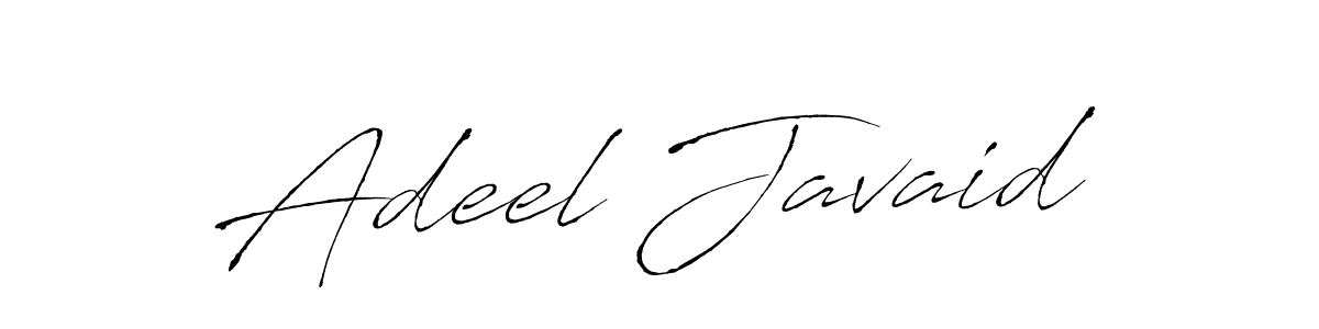 Make a beautiful signature design for name Adeel Javaid. With this signature (Antro_Vectra) style, you can create a handwritten signature for free. Adeel Javaid signature style 6 images and pictures png