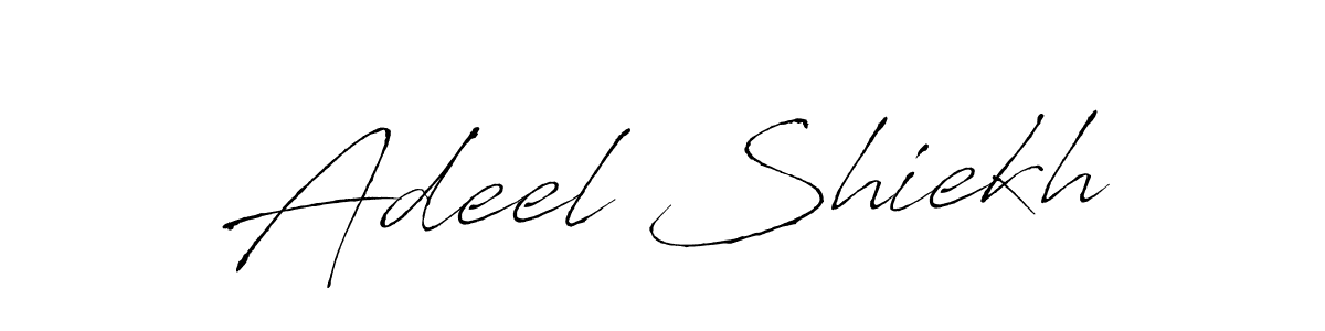 Design your own signature with our free online signature maker. With this signature software, you can create a handwritten (Antro_Vectra) signature for name Adeel Shiekh. Adeel Shiekh signature style 6 images and pictures png