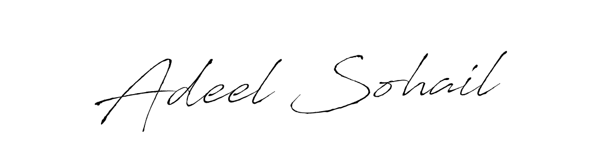 Make a beautiful signature design for name Adeel Sohail. Use this online signature maker to create a handwritten signature for free. Adeel Sohail signature style 6 images and pictures png