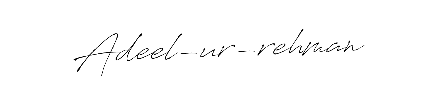 How to make Adeel-ur-rehman name signature. Use Antro_Vectra style for creating short signs online. This is the latest handwritten sign. Adeel-ur-rehman signature style 6 images and pictures png