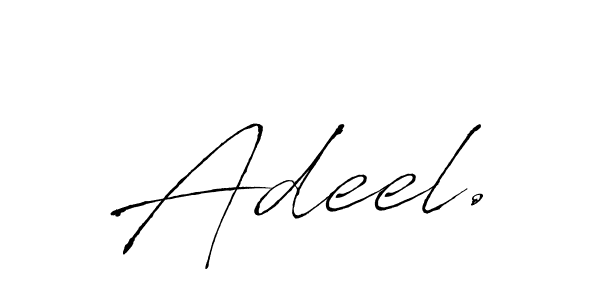 Similarly Antro_Vectra is the best handwritten signature design. Signature creator online .You can use it as an online autograph creator for name Adeel.. Adeel. signature style 6 images and pictures png