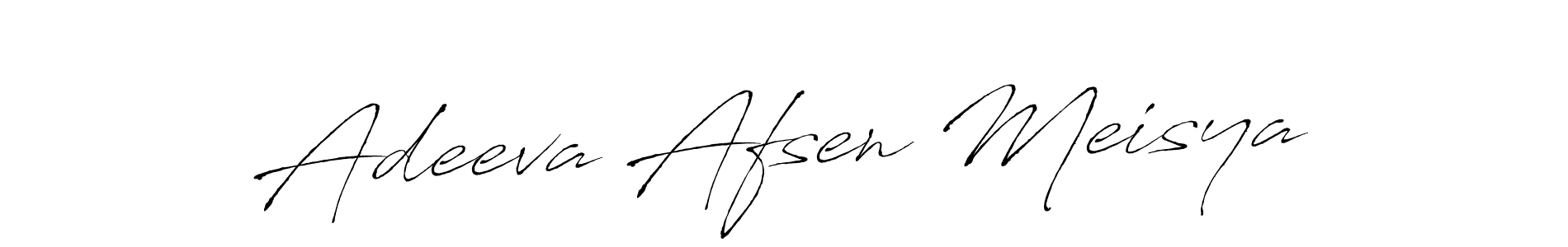 How to make Adeeva Afsen Meisya signature? Antro_Vectra is a professional autograph style. Create handwritten signature for Adeeva Afsen Meisya name. Adeeva Afsen Meisya signature style 6 images and pictures png