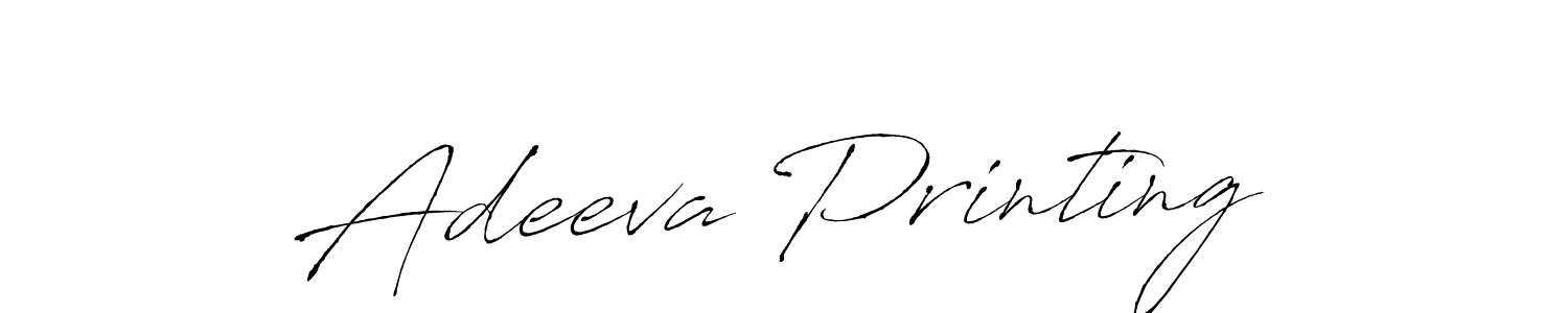 Create a beautiful signature design for name Adeeva Printing. With this signature (Antro_Vectra) fonts, you can make a handwritten signature for free. Adeeva Printing signature style 6 images and pictures png