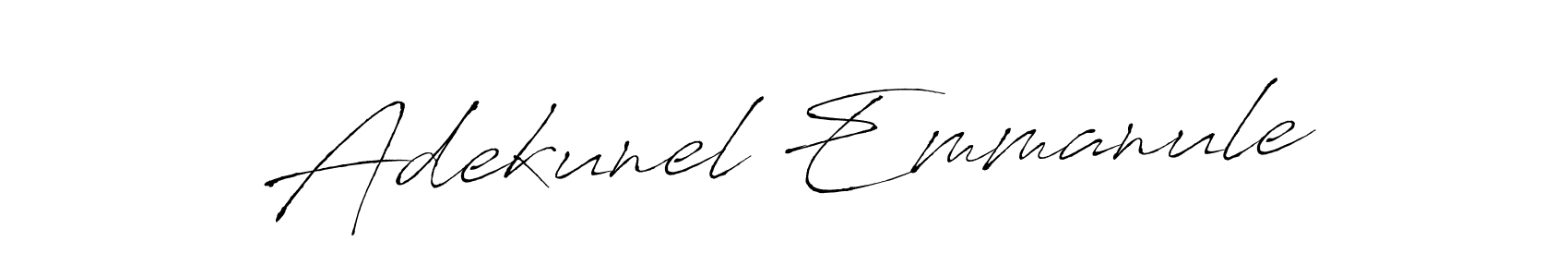 Create a beautiful signature design for name Adekunel Emmanule. With this signature (Antro_Vectra) fonts, you can make a handwritten signature for free. Adekunel Emmanule signature style 6 images and pictures png