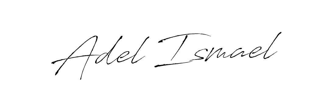 How to make Adel Ismael name signature. Use Antro_Vectra style for creating short signs online. This is the latest handwritten sign. Adel Ismael signature style 6 images and pictures png