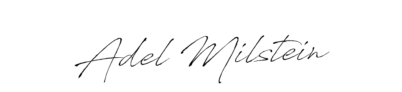 Also we have Adel Milstein name is the best signature style. Create professional handwritten signature collection using Antro_Vectra autograph style. Adel Milstein signature style 6 images and pictures png