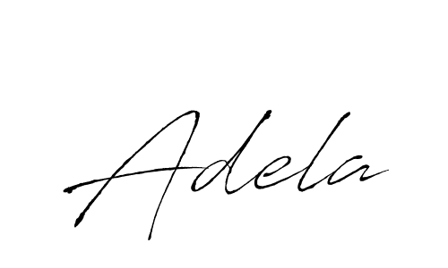 Design your own signature with our free online signature maker. With this signature software, you can create a handwritten (Antro_Vectra) signature for name Adela. Adela signature style 6 images and pictures png