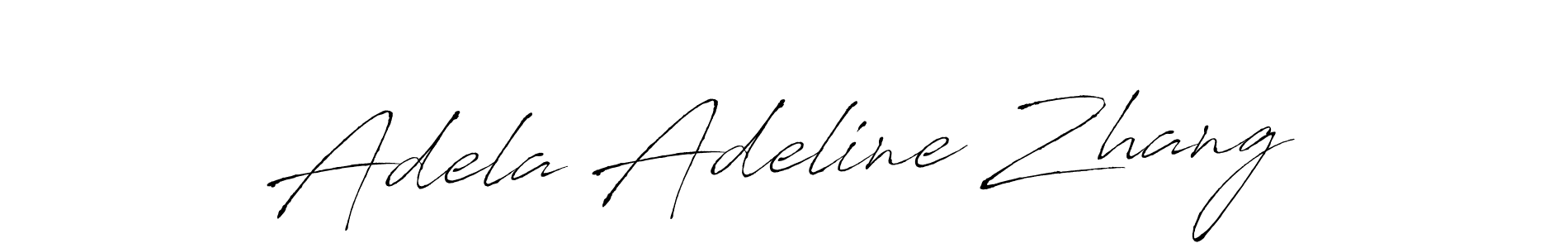 Antro_Vectra is a professional signature style that is perfect for those who want to add a touch of class to their signature. It is also a great choice for those who want to make their signature more unique. Get Adela Adeline Zhang name to fancy signature for free. Adela Adeline Zhang signature style 6 images and pictures png