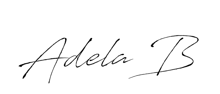 Use a signature maker to create a handwritten signature online. With this signature software, you can design (Antro_Vectra) your own signature for name Adela B. Adela B signature style 6 images and pictures png