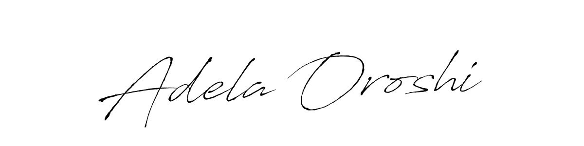 Create a beautiful signature design for name Adela Oroshi. With this signature (Antro_Vectra) fonts, you can make a handwritten signature for free. Adela Oroshi signature style 6 images and pictures png