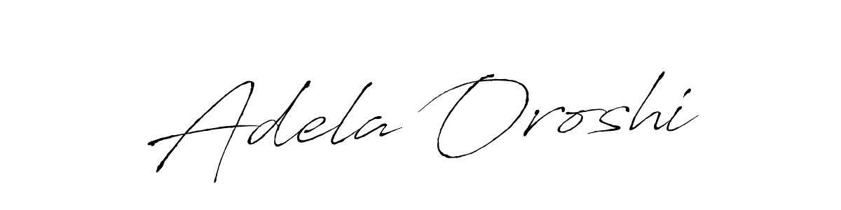 Create a beautiful signature design for name Adela Oroshi. With this signature (Antro_Vectra) fonts, you can make a handwritten signature for free. Adela Oroshi signature style 6 images and pictures png