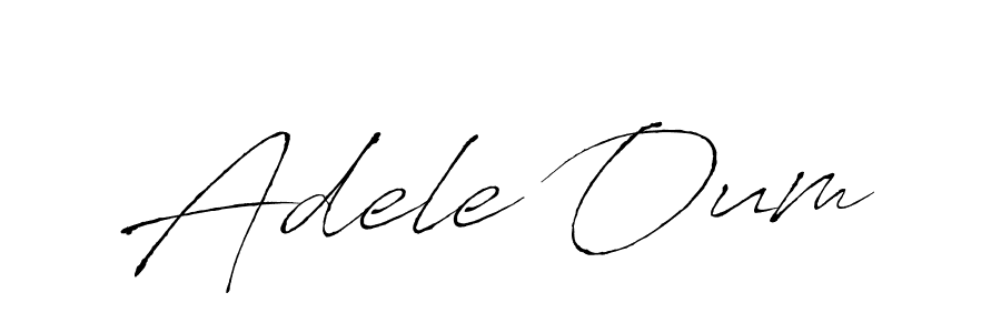 Design your own signature with our free online signature maker. With this signature software, you can create a handwritten (Antro_Vectra) signature for name Adele Oum. Adele Oum signature style 6 images and pictures png