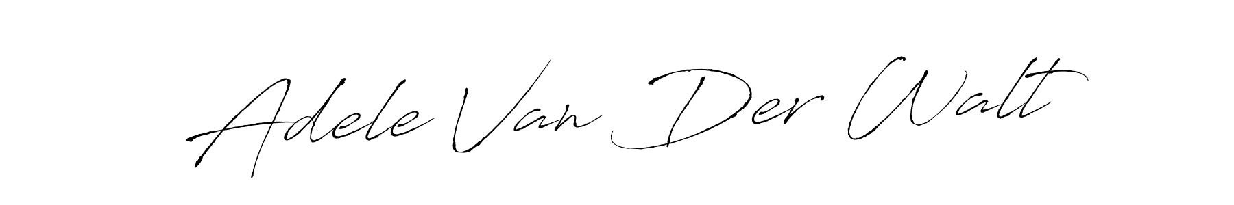 How to make Adele Van Der Walt name signature. Use Antro_Vectra style for creating short signs online. This is the latest handwritten sign. Adele Van Der Walt signature style 6 images and pictures png