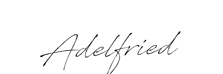 Design your own signature with our free online signature maker. With this signature software, you can create a handwritten (Antro_Vectra) signature for name Adelfried. Adelfried signature style 6 images and pictures png