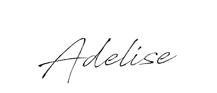 How to make Adelise name signature. Use Antro_Vectra style for creating short signs online. This is the latest handwritten sign. Adelise signature style 6 images and pictures png