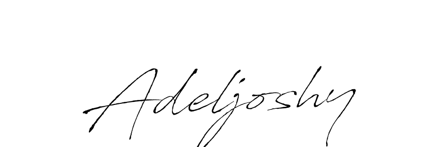 The best way (Antro_Vectra) to make a short signature is to pick only two or three words in your name. The name Adeljoshy include a total of six letters. For converting this name. Adeljoshy signature style 6 images and pictures png