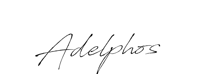 How to make Adelphos signature? Antro_Vectra is a professional autograph style. Create handwritten signature for Adelphos name. Adelphos signature style 6 images and pictures png
