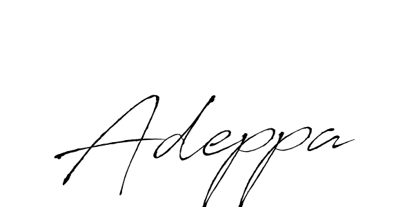 How to make Adeppa name signature. Use Antro_Vectra style for creating short signs online. This is the latest handwritten sign. Adeppa signature style 6 images and pictures png