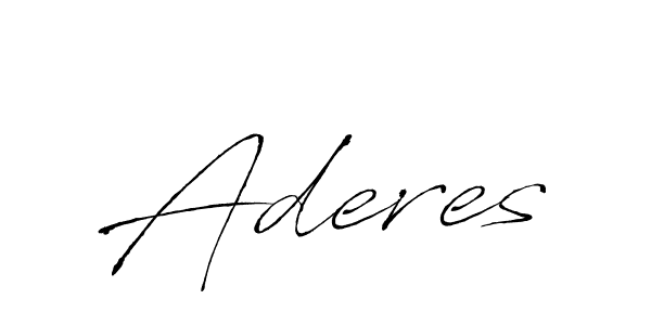Design your own signature with our free online signature maker. With this signature software, you can create a handwritten (Antro_Vectra) signature for name Aderes. Aderes signature style 6 images and pictures png
