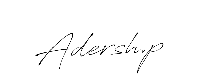 Create a beautiful signature design for name Adersh.p. With this signature (Antro_Vectra) fonts, you can make a handwritten signature for free. Adersh.p signature style 6 images and pictures png