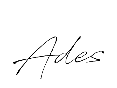 Antro_Vectra is a professional signature style that is perfect for those who want to add a touch of class to their signature. It is also a great choice for those who want to make their signature more unique. Get Ades name to fancy signature for free. Ades signature style 6 images and pictures png